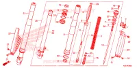 FOURCHE pour Honda CRF 150 R 2008