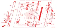 FOURCHE pour Honda CRF 150 R 2014