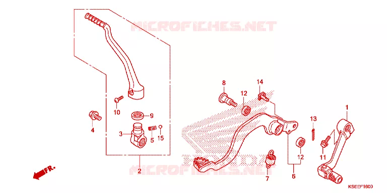 PEDALE - KICK Honda MOTO 150 CRF 2017  CRF150RE