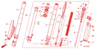FOURCHE pour Honda CRF 150 R BIG WHEELS 2012