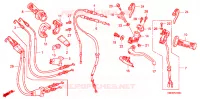 LEVIER DE GUIDON   CABLE   COMMODO pour Honda CRF 150 R BIG WHEELS 2012