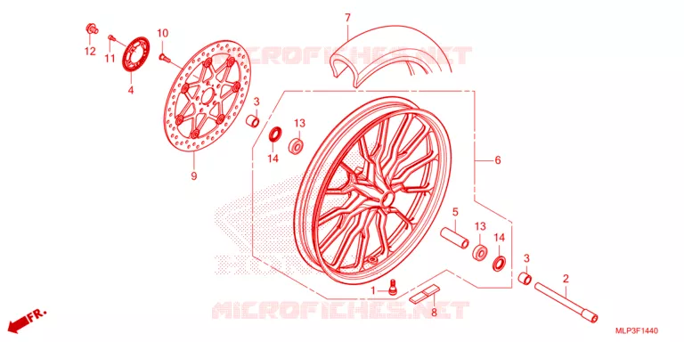 ROUE AVANT Honda MOTO 500 CL 2024  CL500AP