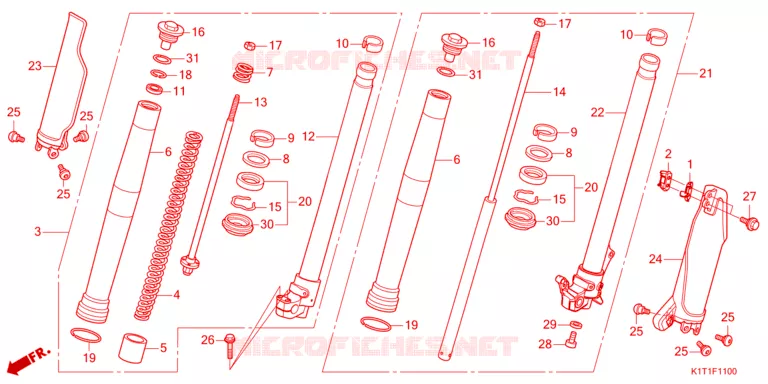 FOURCHE Honda MOTO 250 CRF 2024  CRF250LAP