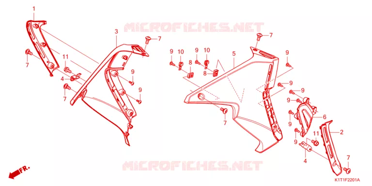 OUIES DE RADIATEUR Honda MOTO 250 CRF 2024  CRF250LRDP