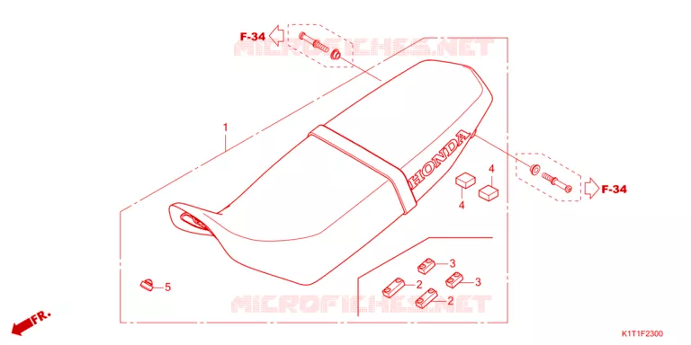 SELLE Honda MOTO 250 CRF 2024  CRF250LRDP