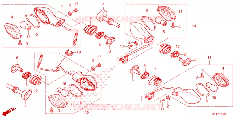 CLIGNOTANT Honda MOTO 300 CRF 2024  CRF300LAP