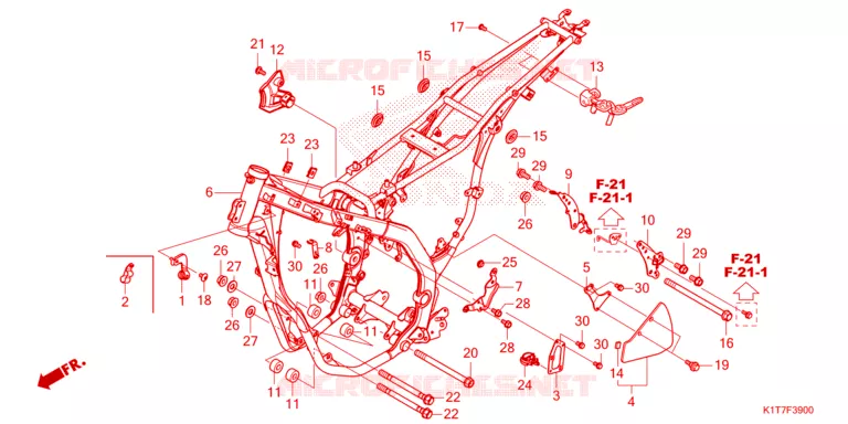 CADRE Honda MOTO 300 CRF 2024  CRF300LAP