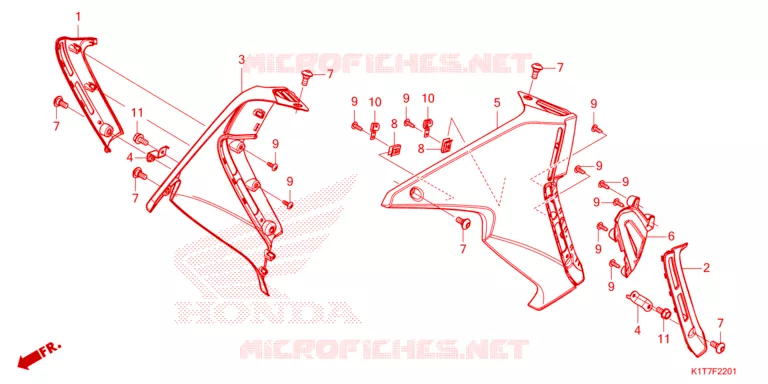 OUIES DE RADIATEUR Honda MOTO 300 CRF 2023  CRF300LRAP