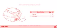 TOP CASE B *PB397P* pour Honda SH 125 SPORTY 5ED 2023