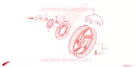 ROUE ARRIERE pour Honda SH 125 SPORTY ED 2023