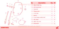 PARE BRISE *R 348* HYPER RED pour Honda SH 125 SMART TOP BOX 2023