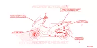 AUTOCOLLANTS pour Honda PCX 125 ABS 2022