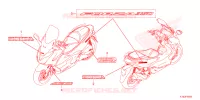 AUTOCOLLANTS pour Honda FORZA 350 VOICE CONTROL 2022