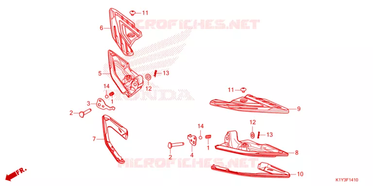 REPOSE PIED Honda SCOOTER 125 PCX 2023  WW125AP