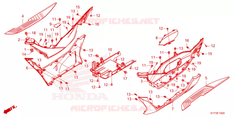 MARCHE PIEDS Honda SCOOTER 125 PCX 2024  WW125AP