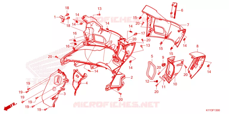PROTEGE JAMBES Honda SCOOTER 125 PCX 2023  WW125AP