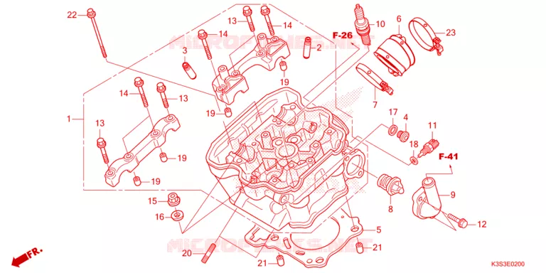 CULASSE Honda MOTO 250 CL 2023  CL250AP