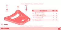 PLATINE TOP CASE 50L pour Honda XL 750 TRANSALP 2023