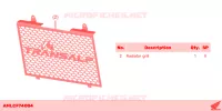 RADIATOR GRILL pour Honda XL 750 TRANSALP 2023