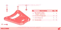 PLATINE TOP CASE 50L pour Honda XL 750 TRANSALP -4ED- 2023