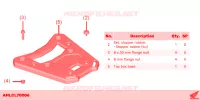PLATINE TOP CASE 50L pour Honda XL 750 TRANSALP 2023