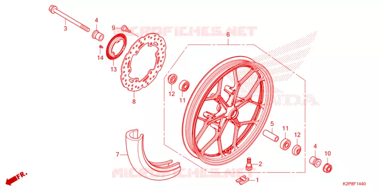 ROUE AVANT Honda MOTO 150 RS 2024  FS150FAP_MA