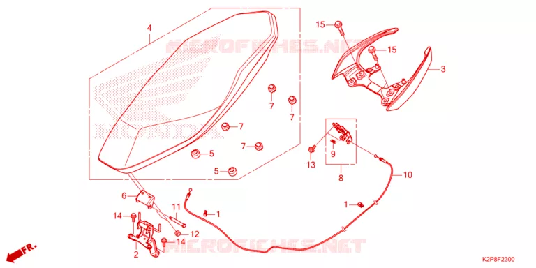 SELLE Honda MOTO 150 RS 2022  FS150FAP_MA