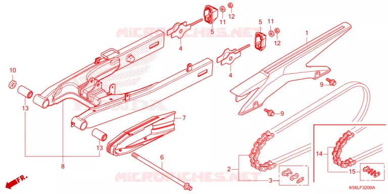 BRAS OSCILLANT Honda SCOOTER 150 WINNER 2020  FS150FAL_V