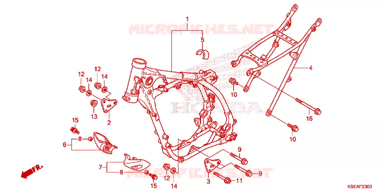 CADRE Honda MOTO 150 CRF 2015  CRF150RBF