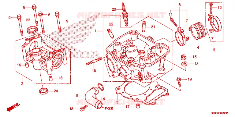 CULASSE Honda MOTO 150 CRF 2012  CRF150RC