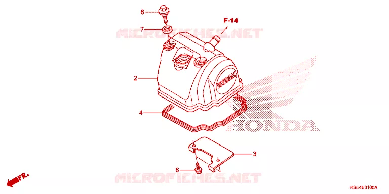 COUVRE CULASSE Honda MOTO 150 CRF 2012  CRF150RC