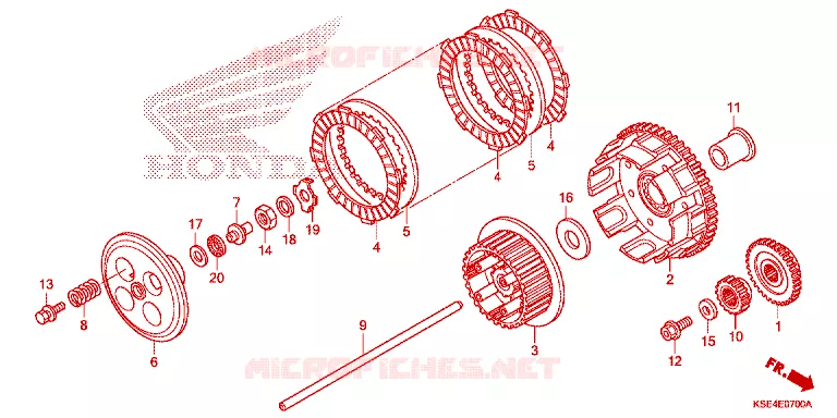 EMBRAYAGE Honda MOTO 150 CRF 2012  CRF150RC