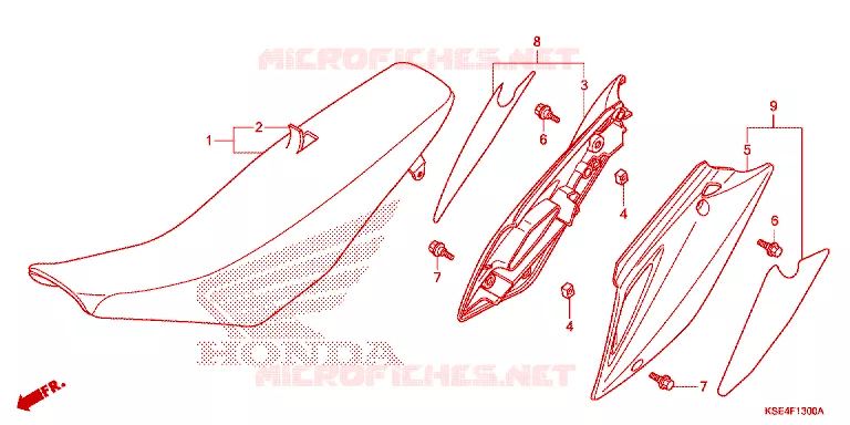 SELLE - CARENAGE Honda MOTO 150 CRF 2012  CRF150RC