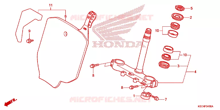 TE DE FOURCHE Honda MOTO 150 CRF 2012  CRF150RC