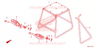 BEQUILLE   REPOSE PIEDS pour Honda CRF 150 R 2013