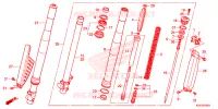 FOURCHE pour Honda CRF 150 R 2013