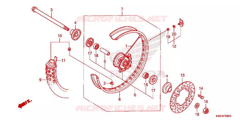 ROUE AVANT Honda MOTO 150 CRF 2016  CRF150RG