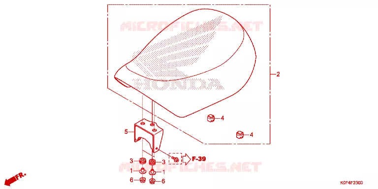 SELLE Honda MOTO 125 MONKEY 2020  Z125MAL