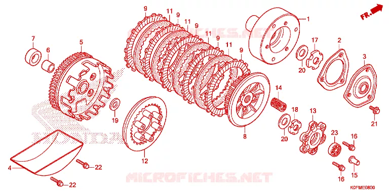 EMBRAYAGE Honda MOTO 125 MONKEY 2020  Z125ML