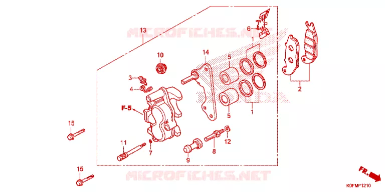 ETRIER DE FREIN AVANT Honda MOTO 125 MONKEY 2020  Z125ML