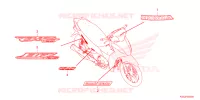 AUTOCOLLANTS pour Honda BIZ 125 2023