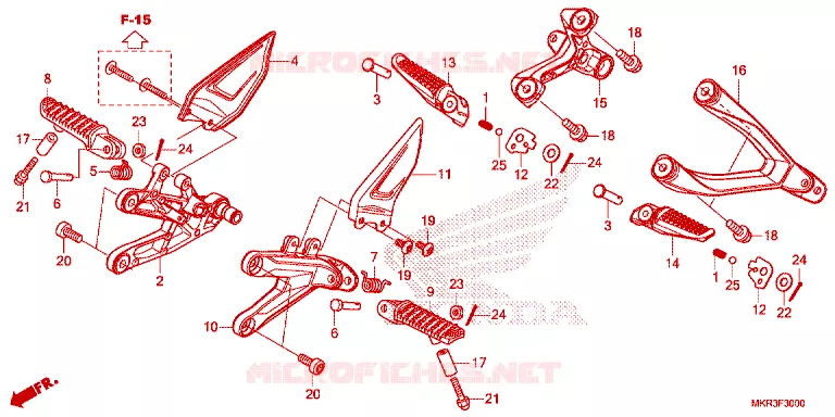 REPOSE PIED Honda MOTO 1000 CBR 2022  CBR1000STN