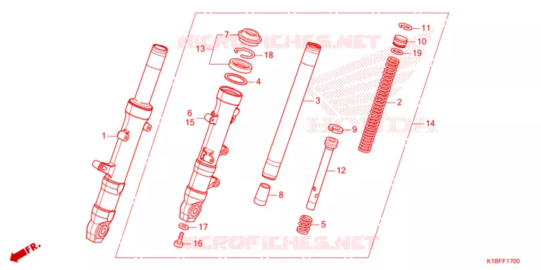 FOURCHE Honda SCOOTER 350 FORZA 2023  NSS350AP