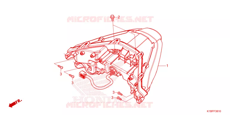 FEUX ARRIERE Honda SCOOTER 350 FORZA 2023  NSS350AP