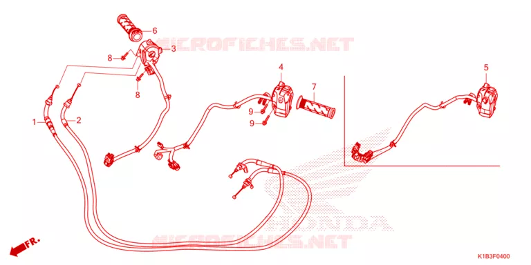 COMMODO - LEVIER - CABLE Honda SCOOTER 350 FORZA 2023  NSS350AP
