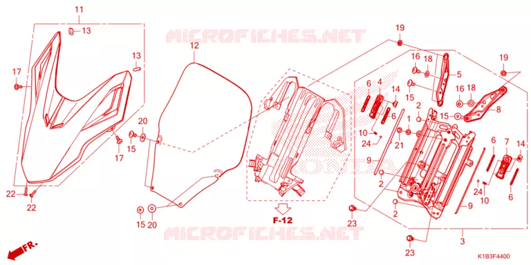 PARE BRISE Honda SCOOTER 350 FORZA 2023  NSS350AP