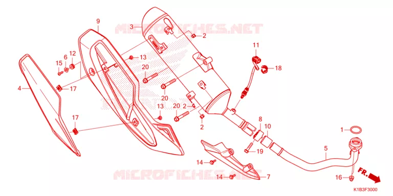 SILENCIEUX D'ECHAPPEMENT Honda SCOOTER 350 FORZA 2023  NSS350AP
