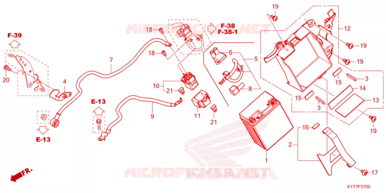 BATTERIE Honda MOTO 250 CRF 2023  CRF250LP