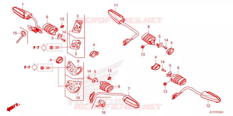 CLIGNOTANT Honda MOTO 250 CRF 2023  CRF250LP
