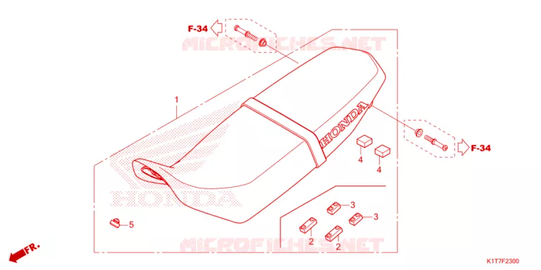 SELLE Honda MOTO 250 CRF 2024  CRF250LP